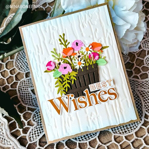 Papertrey Ink - Hot Foil Plate - Rustic Wood Grain