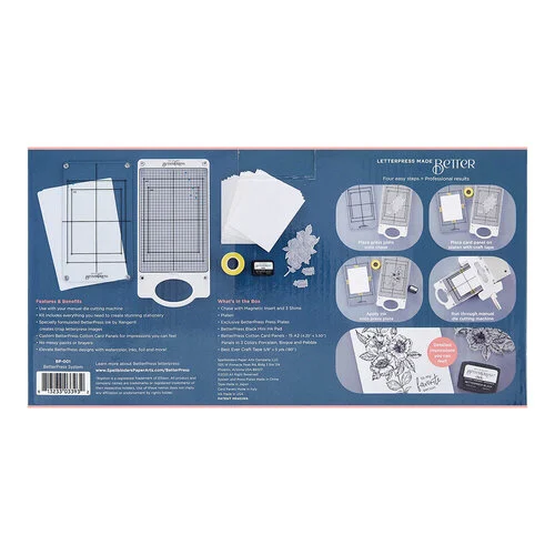 Spellbinders - BetterPress Letterpress System - For Life's Moments Sentiments Press Plates and Dies Bundle 6 Spellbinders - BetterPress Letterpress System - For Life's Moments Sentiments Press Plates and Dies Bundle