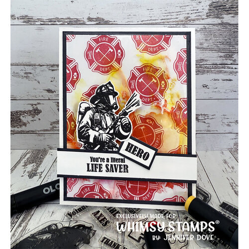 Whimsy Stamps - Dies - Firefighter 4 Whimsy Stamps - Dies - Firefighter