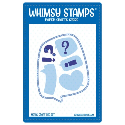 Whimsy Stamps - Dies - Comic Speech Bubbles 2 1 Whimsy Stamps - Dies - Comic Speech Bubbles 2