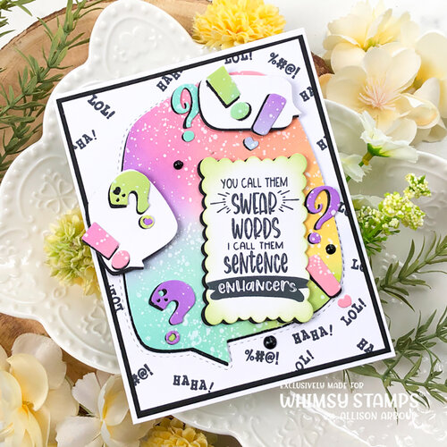 Whimsy Stamps - Dies - Comic Speech Bubbles 2 2 Whimsy Stamps - Dies - Comic Speech Bubbles 2