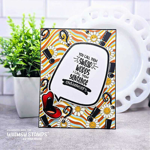 Whimsy Stamps - Dies - Comic Speech Bubbles 2 4 Whimsy Stamps - Dies - Comic Speech Bubbles 2