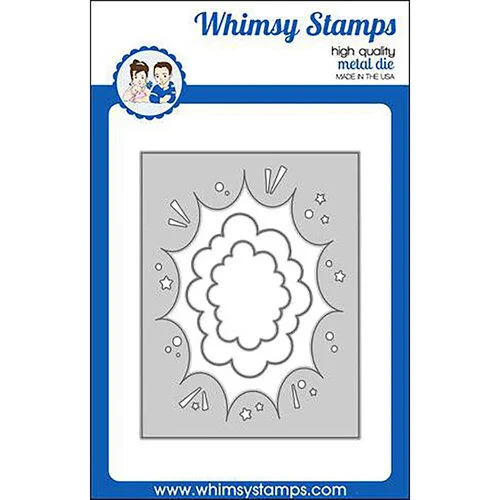 Whimsy Stamps - Dies - A2 Comic Burst 1 Whimsy Stamps - Dies - A2 Comic Burst