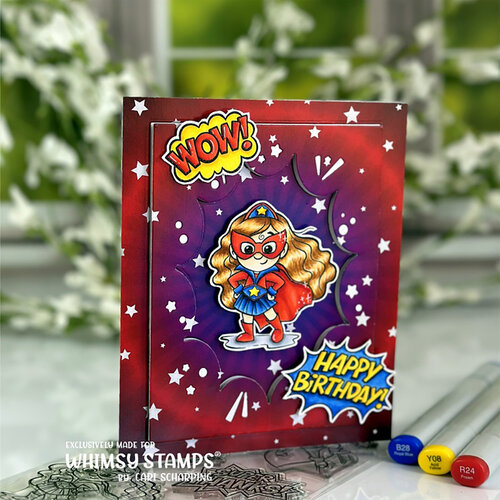 Whimsy Stamps - Dies - A2 Comic Burst 4 Whimsy Stamps - Dies - A2 Comic Burst