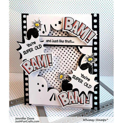 Whimsy Stamps - Stencils - Comic Half-Tone 4 Whimsy Stamps - Stencils - Comic Half-Tone