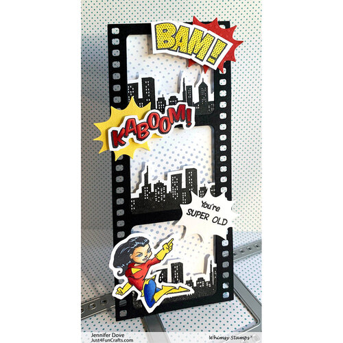 Whimsy Stamps - Stencils - Comic Half-Tone 5 Whimsy Stamps - Stencils - Comic Half-Tone