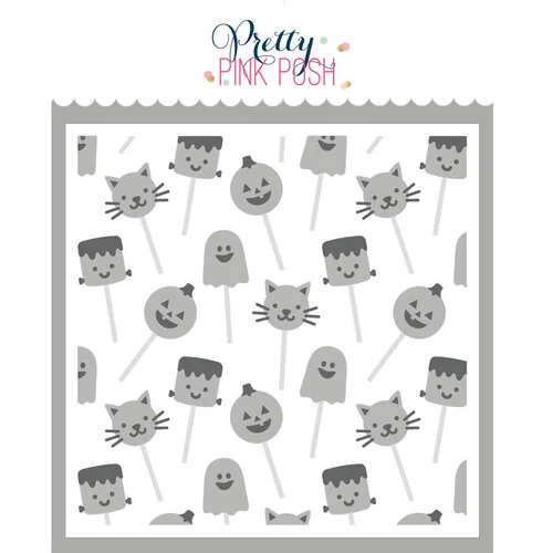 Pretty Pink Posh - Layering Stencils - Halloween Cake Pops