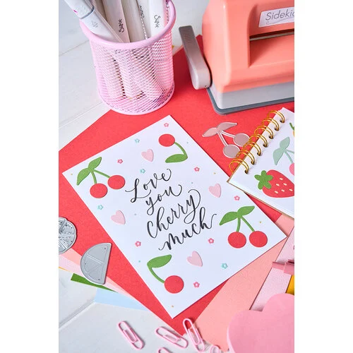 Sizzix - Letters by Shells - Thinlits Dies - Cheerful Phrases