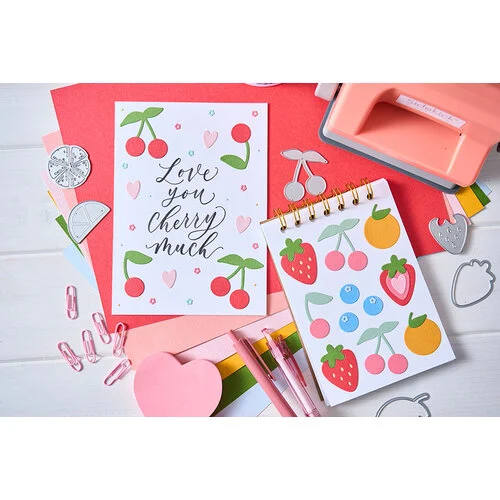 Sizzix - Letters by Shells - Thinlits Dies - Cheerful Phrases