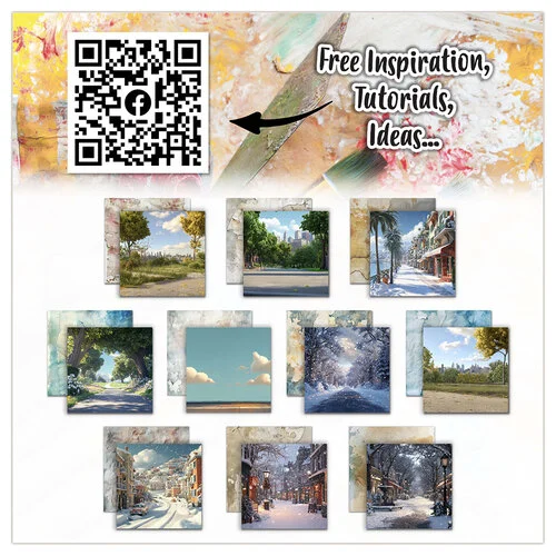 AALL and Create - Weathered Wanderings Collection - 6 x 6 Paper Pack - Faded Horizons