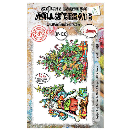 AALL and Create - Santas Sidekicks Collection - Clear Photopolymer Stamps - Candy Tinsel 1 AALL and Create - Santas Sidekicks Collection - Clear Photopolymer Stamps - Candy Tinsel