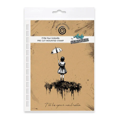 Cosmic Shimmer - Pre-Cut Rubber Stamps - I'll Be Your Umbrella