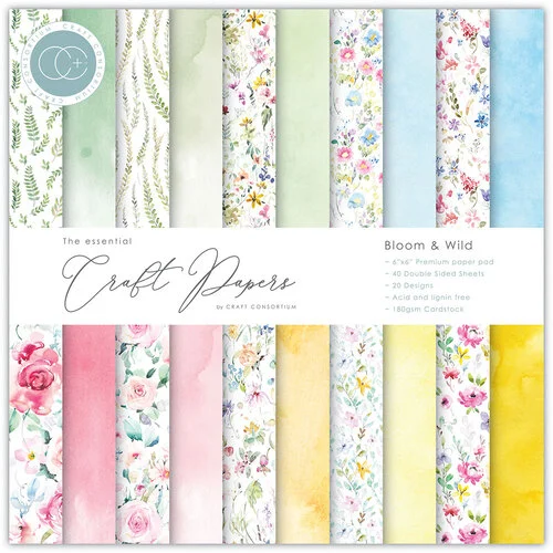 Craft Consortium - 6 x 6 Paper Pad - Bloom & Wild 1 Craft Consortium - 6 x 6 Paper Pad - Bloom & Wild