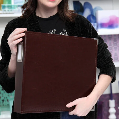 Scrapbook.com - 12x12 Three Ring Album - Chestnut Brown