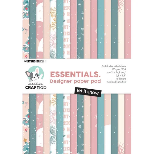 Creative Craftlab By Studio Light - Paper Pad - Let It Snow
