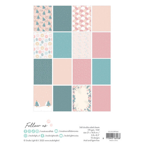 Creative Craftlab By Studio Light - Paper Pad - Let It Snow