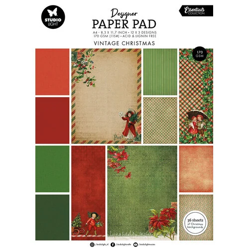 Studio Light - Vintage Christmas Collection - Paper Pad