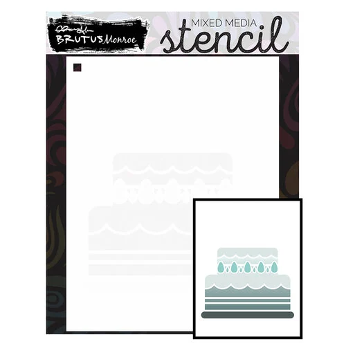 Brutus Monroe - Create Your Own Ending Collection - Stencils - Wedding Cake 1 Brutus Monroe - Create Your Own Ending Collection - Stencils - Wedding Cake