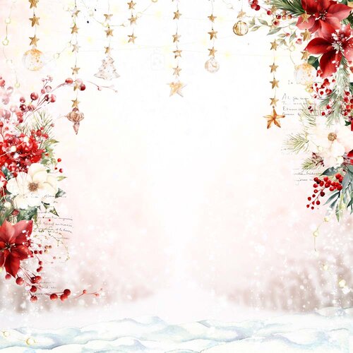 Memory Place - Joy Collection - 12 x 12 Double Sided Paper - Let It Snow
