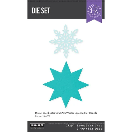 Hero Arts - Very Merry Collection - Etched Dies - Snowflake Star