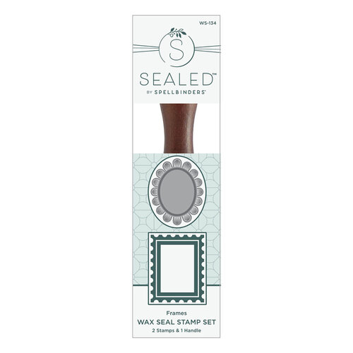 Spellbinders - Holiday Magic Collection - Wax Seal Stamps - 2 Pack Frames