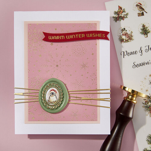 Spellbinders - Holiday Magic Collection - Wax Seal Stamps - 2 Pack Frames 5 Spellbinders - Holiday Magic Collection - Wax Seal Stamps - 2 Pack Frames