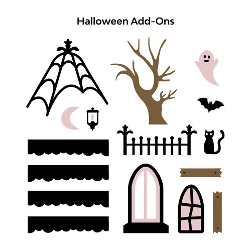 Scrapbook.com - Decorative Die Set - House Treat Box with Halloween Add-On Bundle 4 Scrapbook.com - Decorative Die Set - House Treat Box with Halloween Add-On Bundle