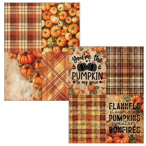 Brutus Monroe - DuoFoil Sheets - Pumpkin Plaid