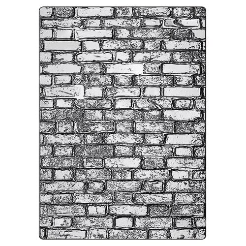 Sizzix - Tim Holtz - 3-D Texture Fades Embossing Folder - Vault Brickwork - A5 2 Sizzix - Tim Holtz - 3-D Texture Fades Embossing Folder - Vault Brickwork - A5