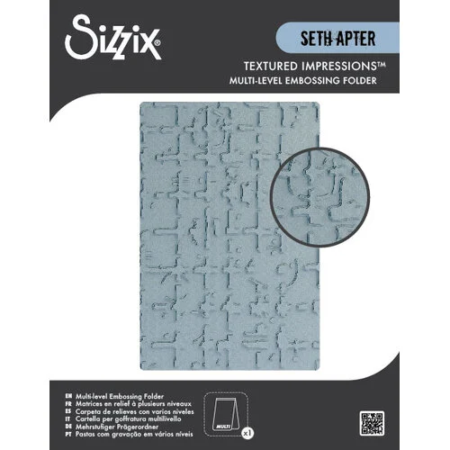 Sizzix - Seth Apter - Multi-Level Embossing Folder - Grid Graph 1 Sizzix - Seth Apter - Multi-Level Embossing Folder - Grid Graph