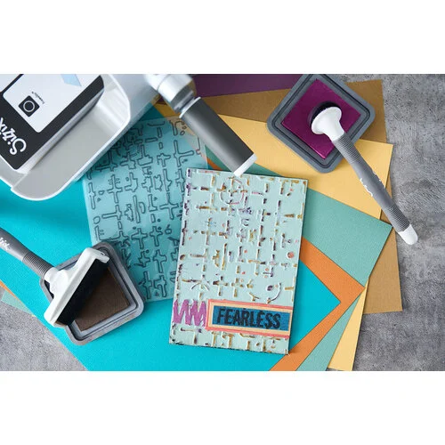 Sizzix - Seth Apter - Multi-Level Embossing Folder - Grid Graph 5 Sizzix - Seth Apter - Multi-Level Embossing Folder - Grid Graph