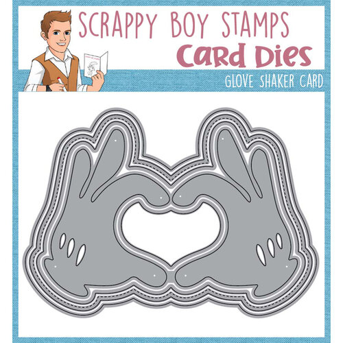 Scrappy Boy Stamps - Dies - Glove Shaker 2 Scrappy Boy Stamps - Dies - Glove Shaker