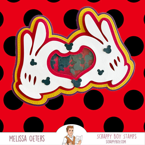 Scrappy Boy Stamps - Dies - Glove Shaker 4 Scrappy Boy Stamps - Dies - Glove Shaker