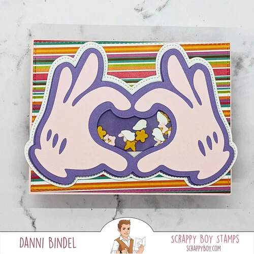 Scrappy Boy Stamps - Dies - Glove Shaker 7 Scrappy Boy Stamps - Dies - Glove Shaker