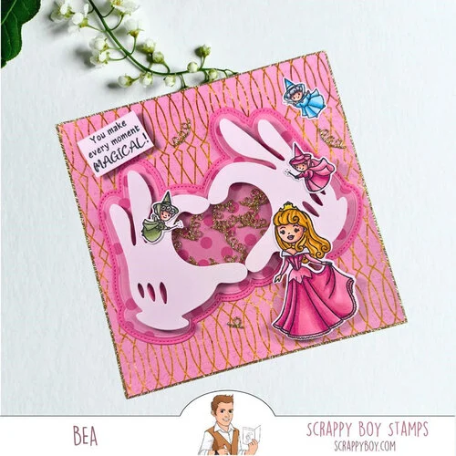 Scrappy Boy Stamps - Dies - Glove Shaker 8 Scrappy Boy Stamps - Dies - Glove Shaker