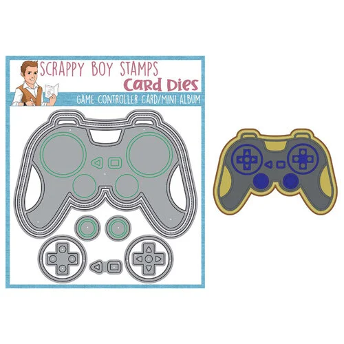 Scrappy Boy Stamps - Dies - Game Controller Mini Album