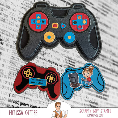 Scrappy Boy Stamps - Dies - Game Controller Mini Album