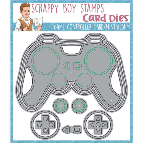 Scrappy Boy Stamps - Dies - Game Controller Mini Album