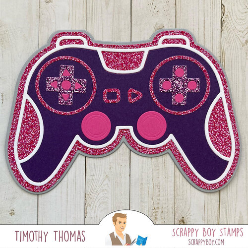 Scrappy Boy Stamps - Dies - Game Controller Mini Album