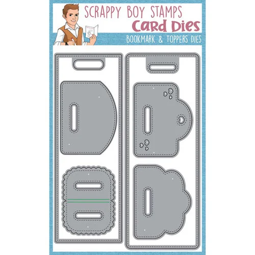 Scrappy Boy Stamps - Dies - Bookmark and Toppers
