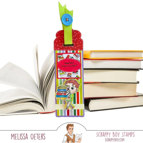 Scrappy Boy Stamps - Dies - Bookmark and Toppers