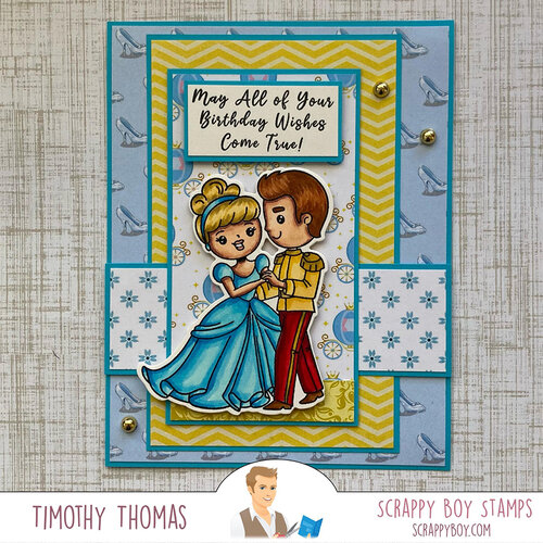 Scrappy Boy Stamps - Dies - Cinderella