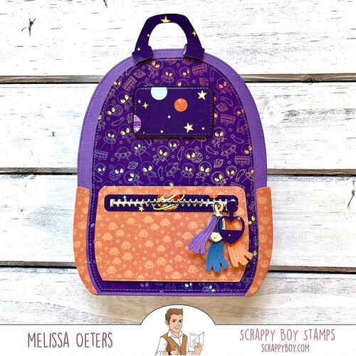Scrappy Boy Stamps - Dies - Backpack Builder 10 Scrappy Boy Stamps - Dies - Backpack Builder