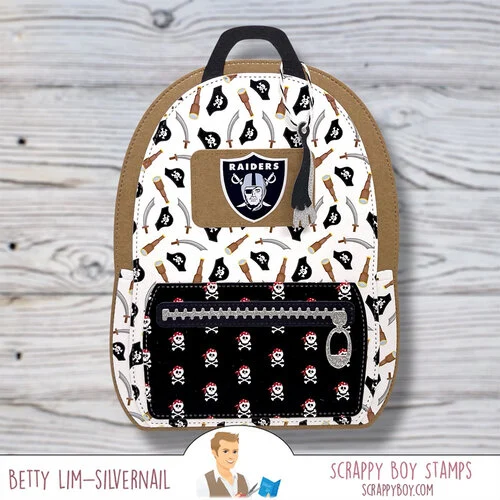 Scrappy Boy Stamps - Dies - Backpack Builder 11 Scrappy Boy Stamps - Dies - Backpack Builder