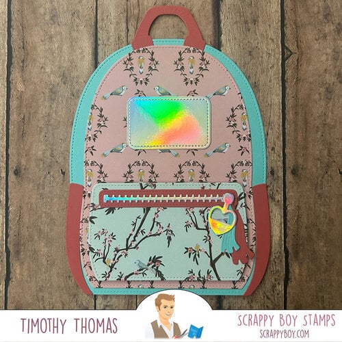 Scrappy Boy Stamps - Dies - Backpack Builder 12 Scrappy Boy Stamps - Dies - Backpack Builder