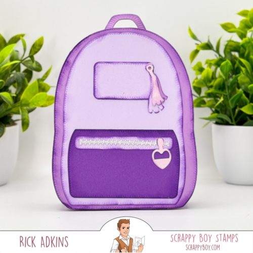 Scrappy Boy Stamps - Dies - Backpack Builder 5 Scrappy Boy Stamps - Dies - Backpack Builder