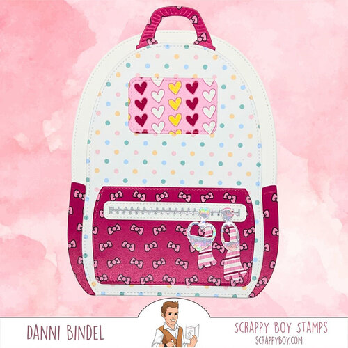 Scrappy Boy Stamps - Dies - Backpack Builder 6 Scrappy Boy Stamps - Dies - Backpack Builder