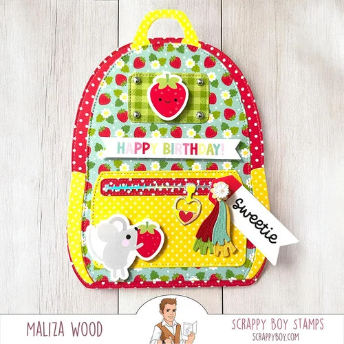 Scrappy Boy Stamps - Dies - Backpack Builder 9 Scrappy Boy Stamps - Dies - Backpack Builder