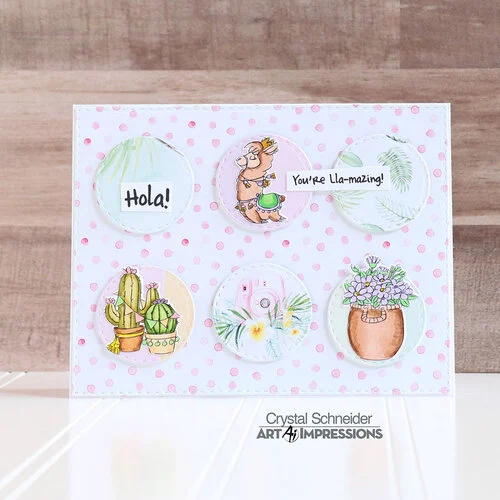 Art Impressions - Die and Clear Photopolymer Stamp Set - Llama 2 Art Impressions - Die and Clear Photopolymer Stamp Set - Llama