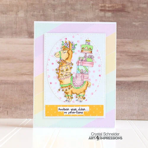 Art Impressions - Die and Clear Photopolymer Stamp Set - Llama 4 Art Impressions - Die and Clear Photopolymer Stamp Set - Llama